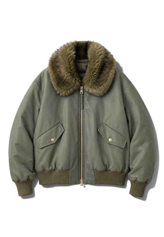 MOTEL - Giacca Bomber Imbottita Verde Oliva