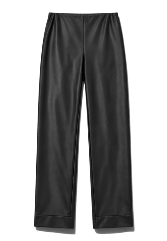 MOTEL - Leggings In Ecopelle Nero