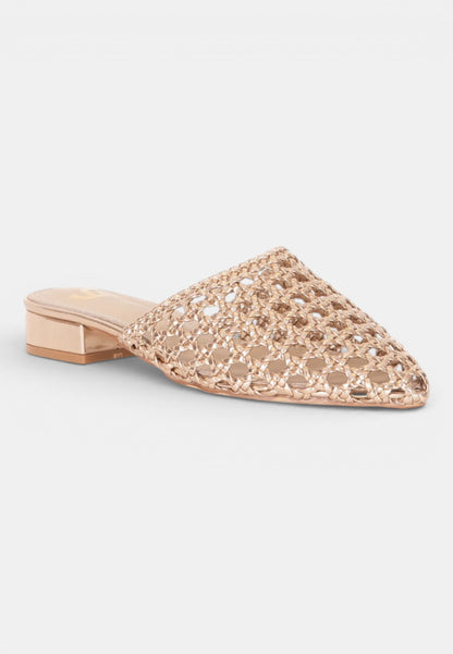 GOLD&GOLD - Sabot Intrecciato Champagne