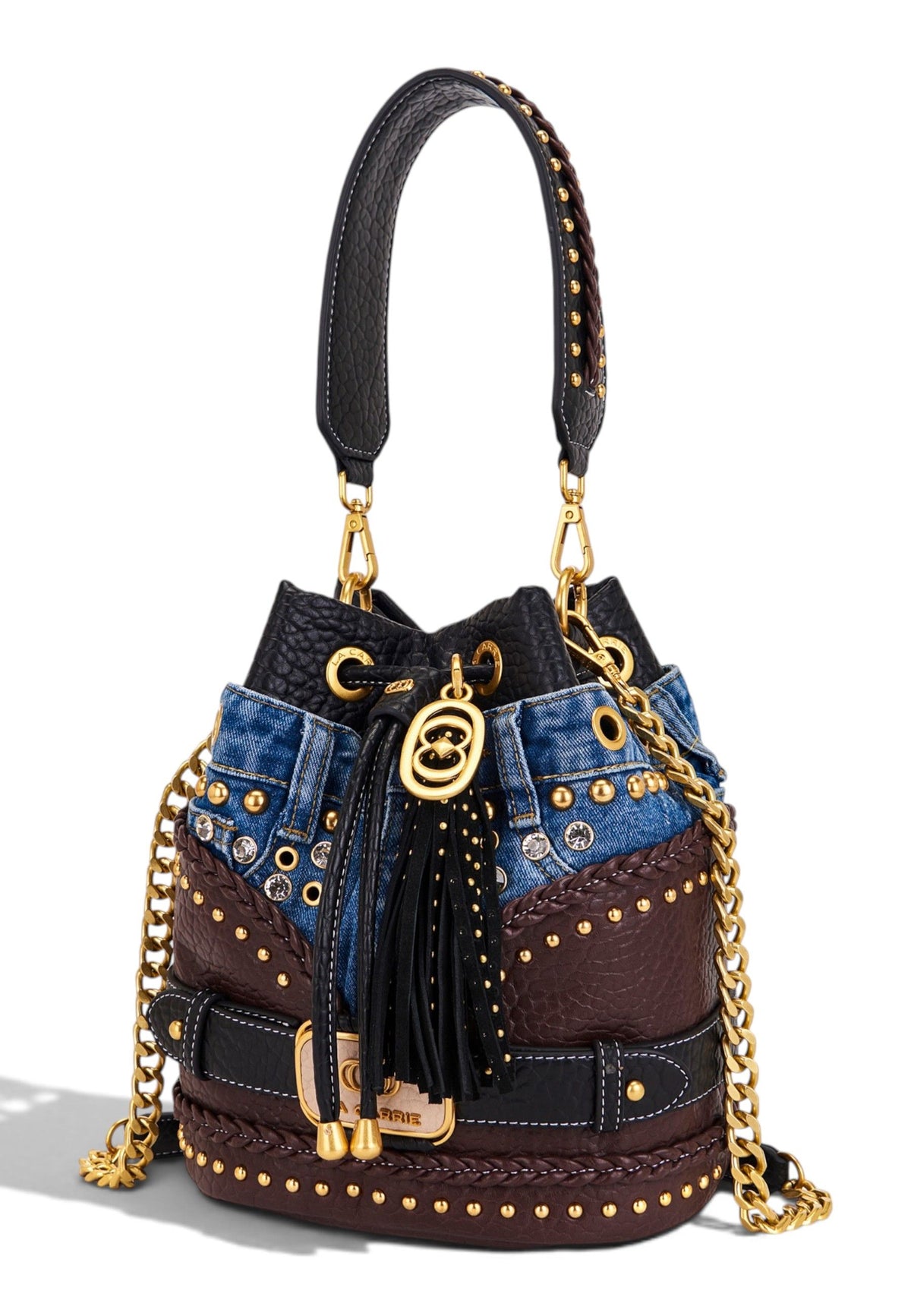 LA CARRIE - Borsa A Secchiello BAGGHY Marrone