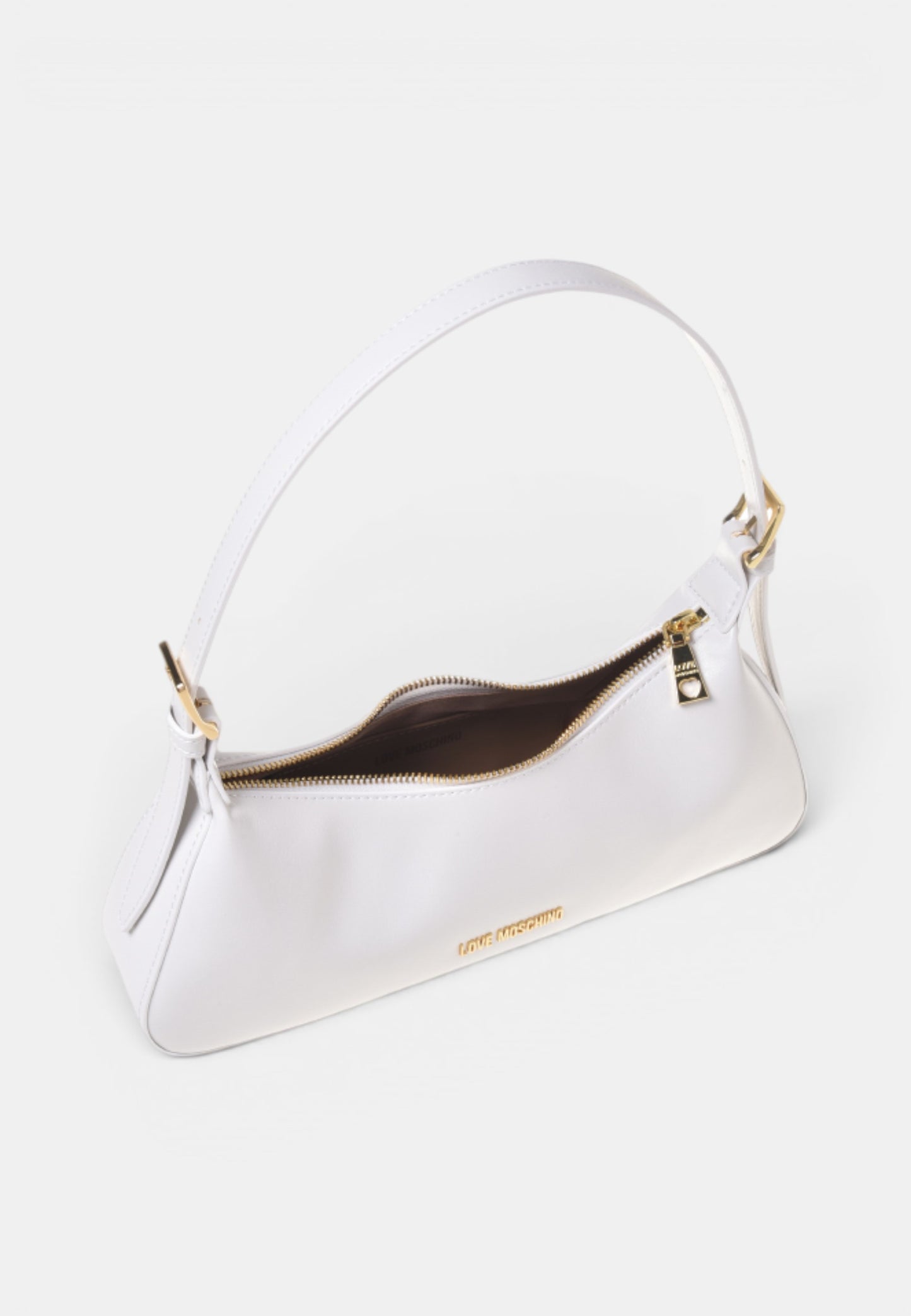 LOVE MOSCHINO - Borsetta A Spalla Logo Brand Bianco