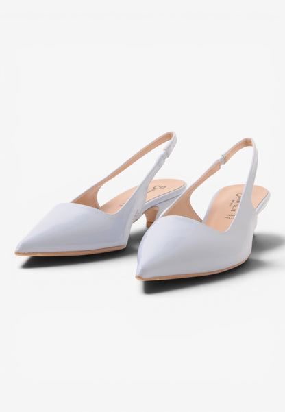 DIVINE FOLLIE - Slingback Vernice Cielo