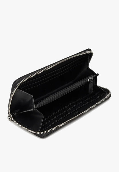 LOVE MOSCHINO - Portafoglio Zip Around Nuance Nero