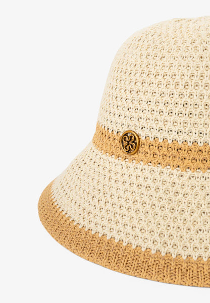 V73 - Cappello Pescatore Angelica Naturale/Cuoio
