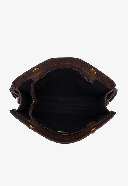 LA CARRIE - Shopping Bag Jungle Marrone