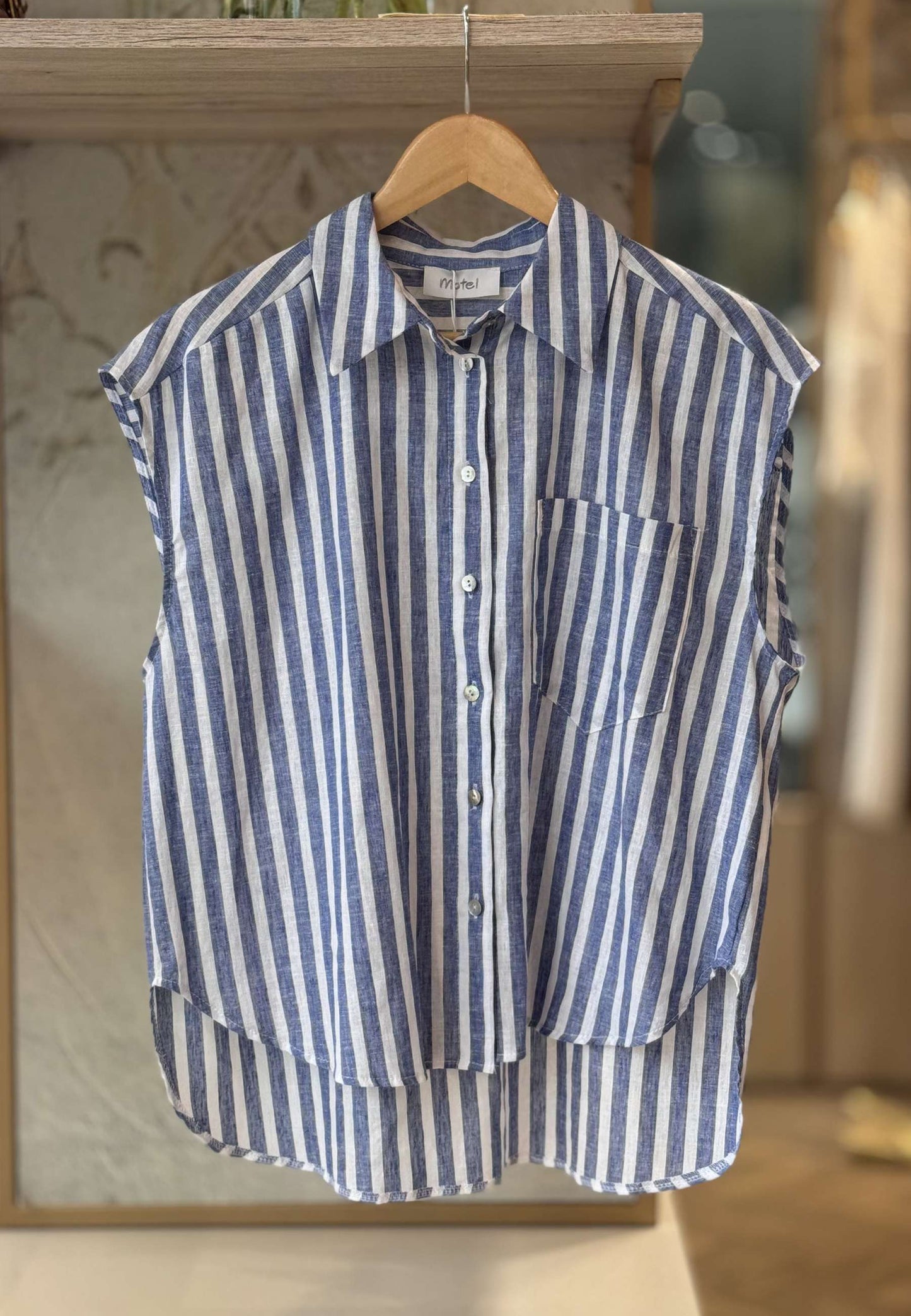 MOTEL - Camicia St. Tropez Bluette