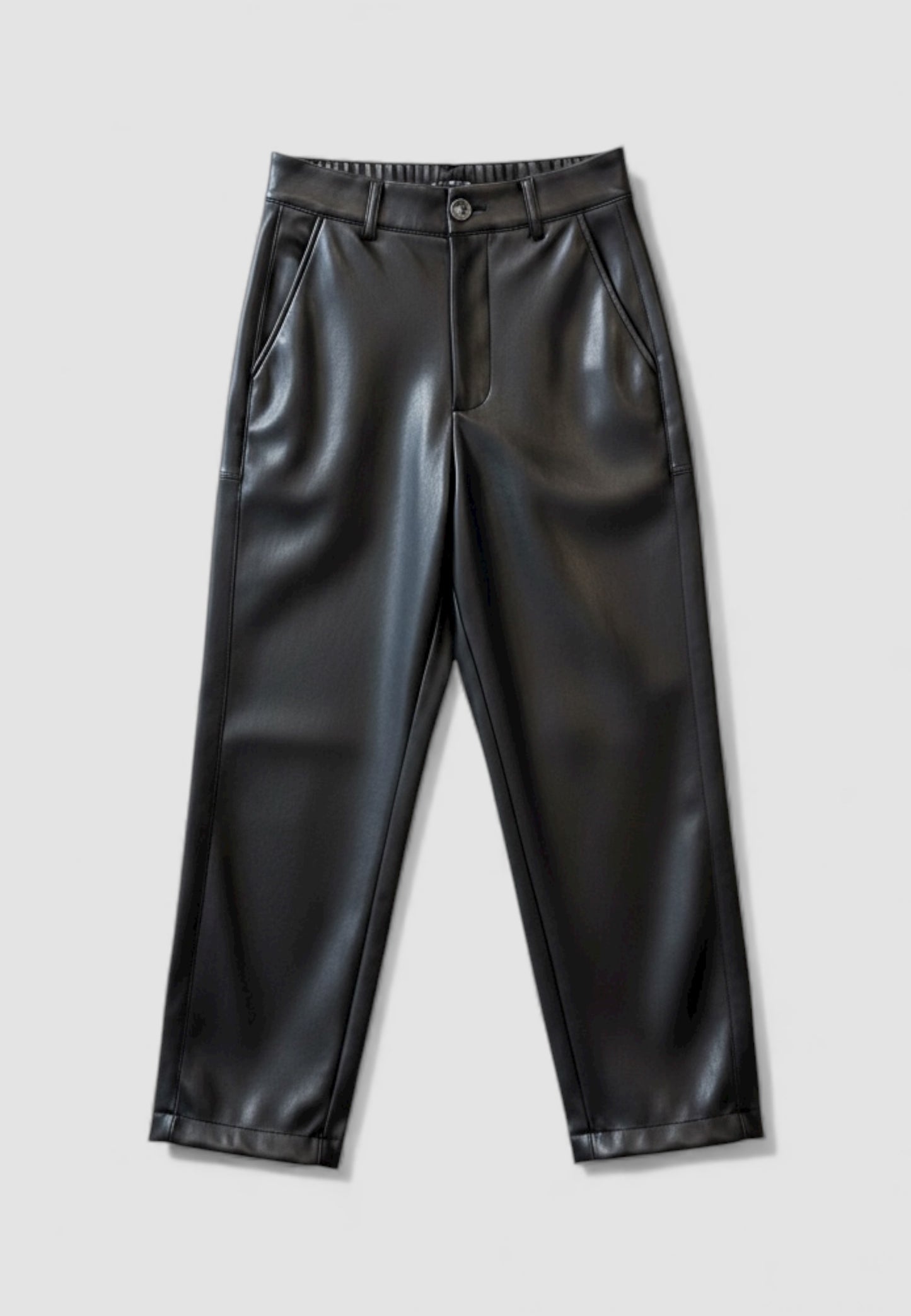 LE STREGHE - Pantalone In Ecopelle Nero