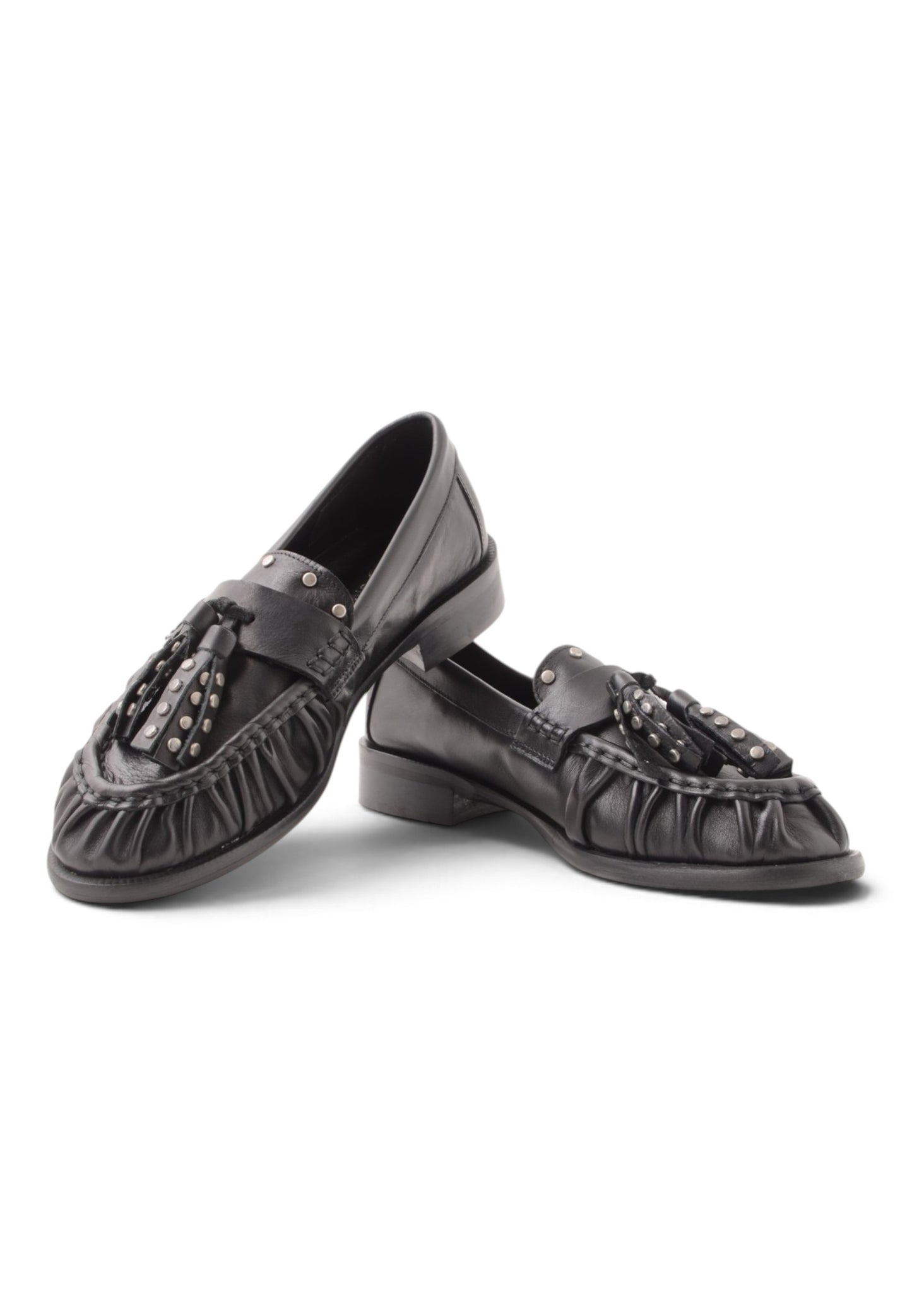 DIVINE FOLLIE - Mocassino In Vera Pelle Nero