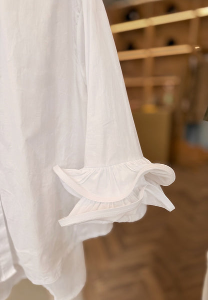 NUNZIA - Camicia Rouge Over Bianca