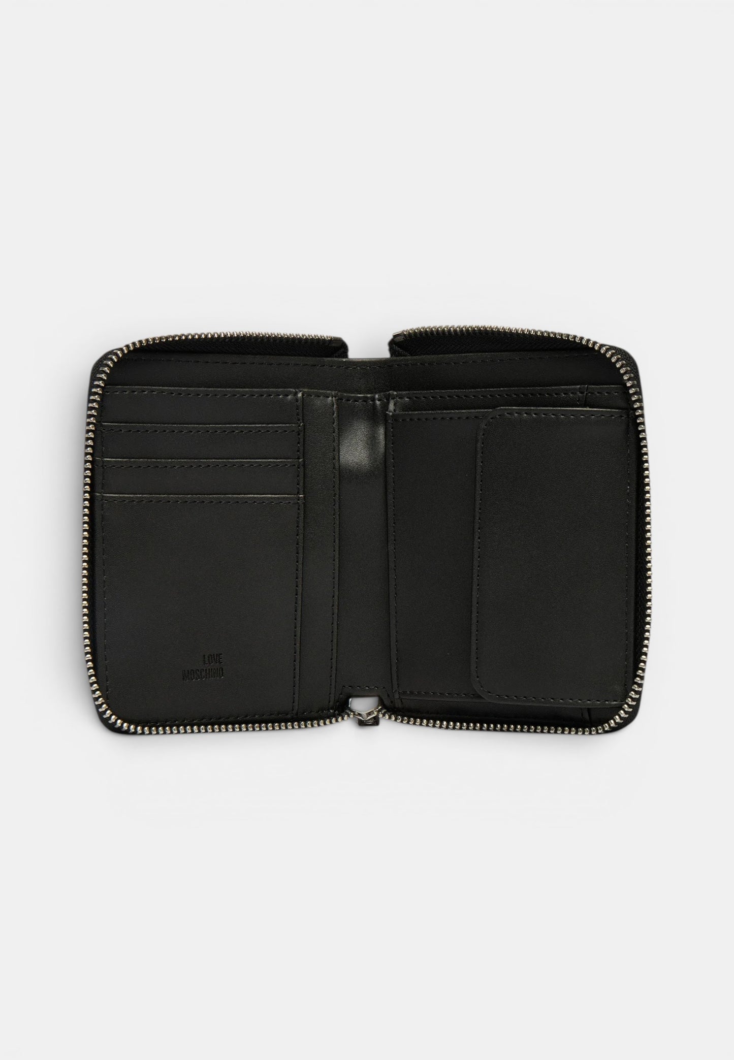 LOVE MOSCHINO - Portafoglio Piccolo Zip Around Nero
