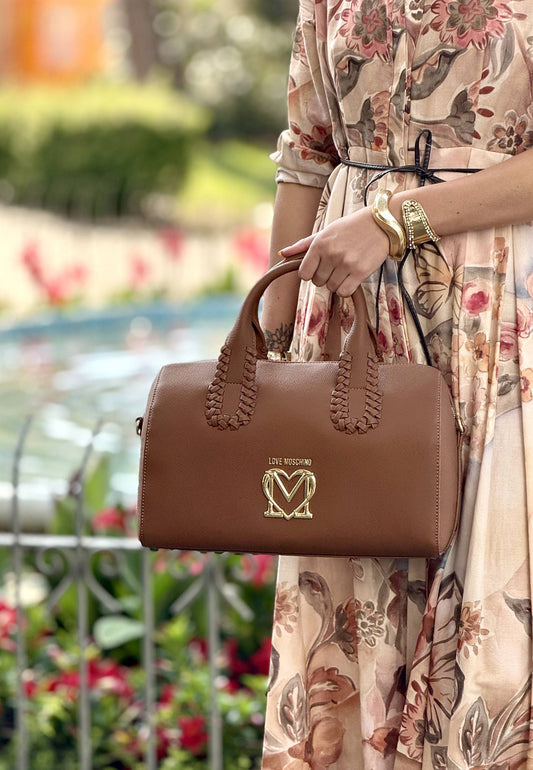 LOVE MOSCHINO - Borsa Bauletto Cammello