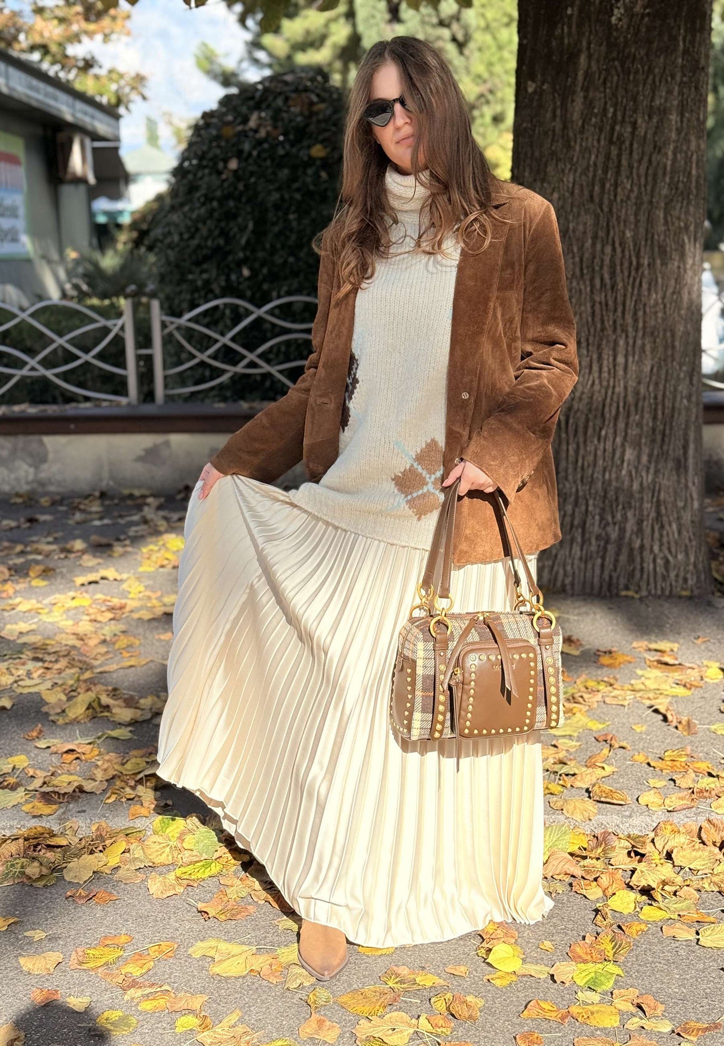 MOTEL - Gonna Plissé Avorio