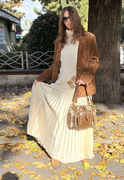 MOTEL - Gonna Plissé Avorio