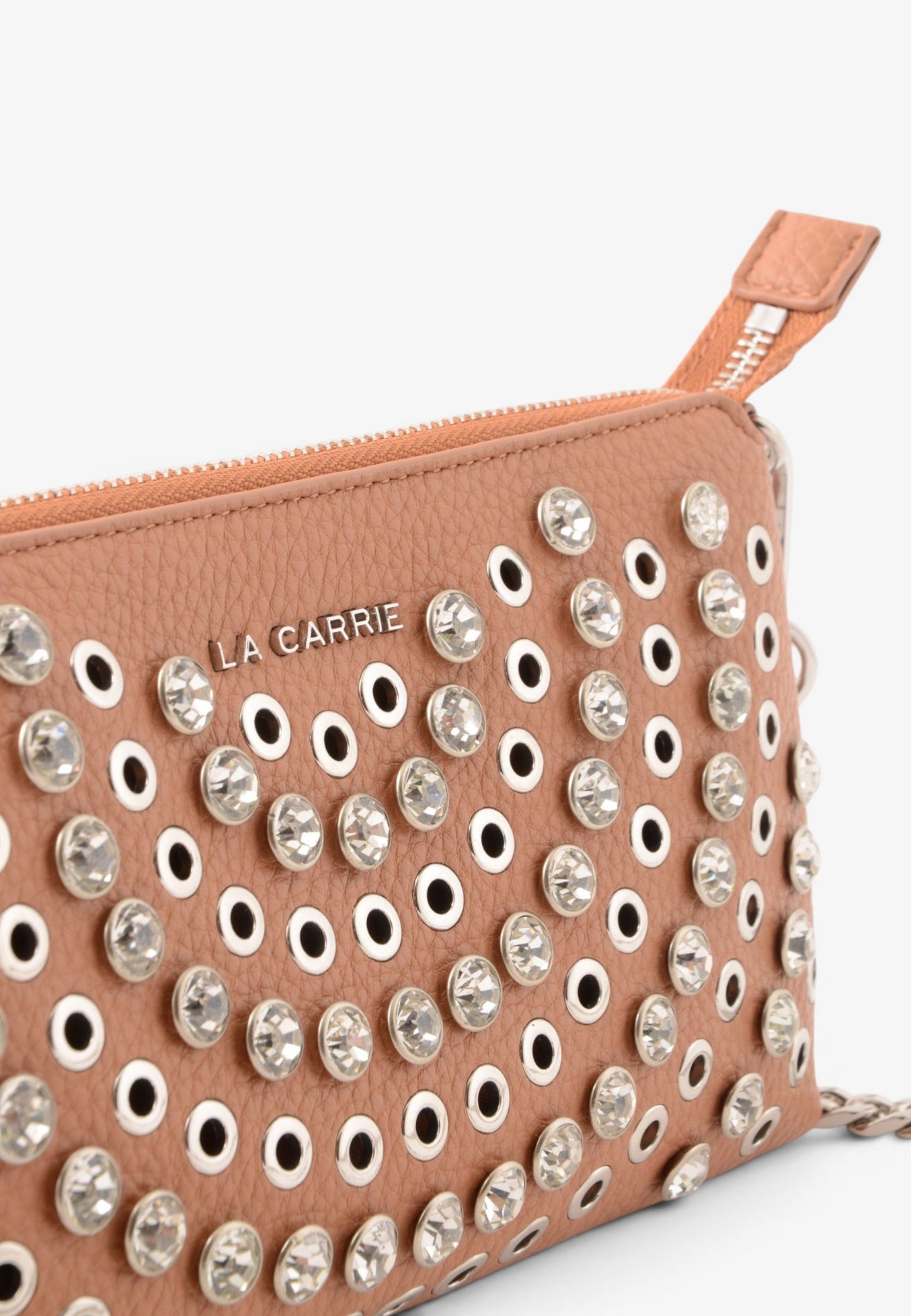 LA CARRIE - Portafoglio Pochette Strass Andromeda Cotto