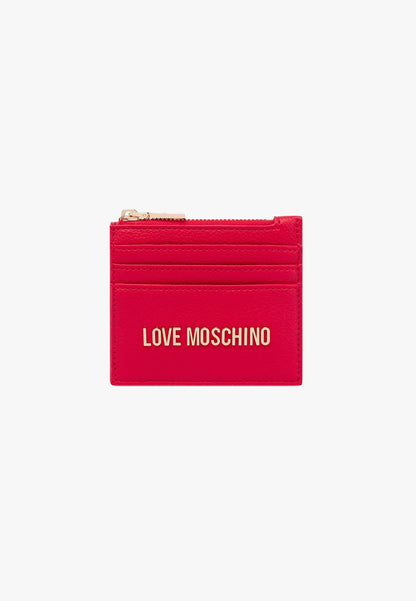 LOVE MOSCHINO - Porta Carte Di Credito Rosso
