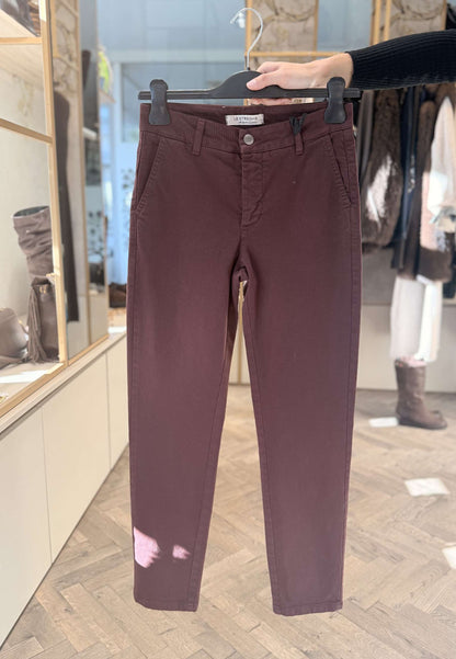 LE STREGHE - Jeans Skinny In Bull Denim Vino