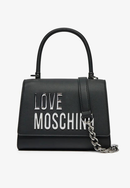 LOVE MOSCHINO - Borsetta A Mano Lettering Nero