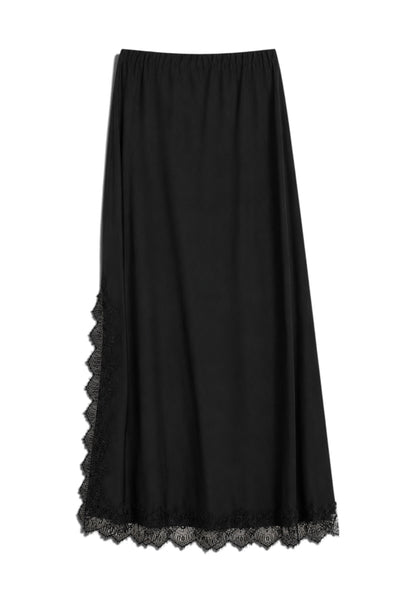 NUNZIA - Gonna Lunga Con Pizzo Nero
