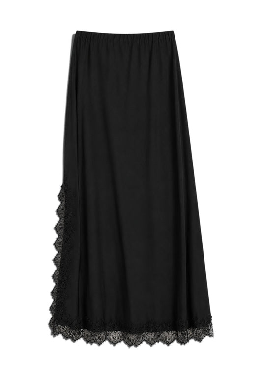 NUNZIA - Gonna Lunga Con Pizzo Nero