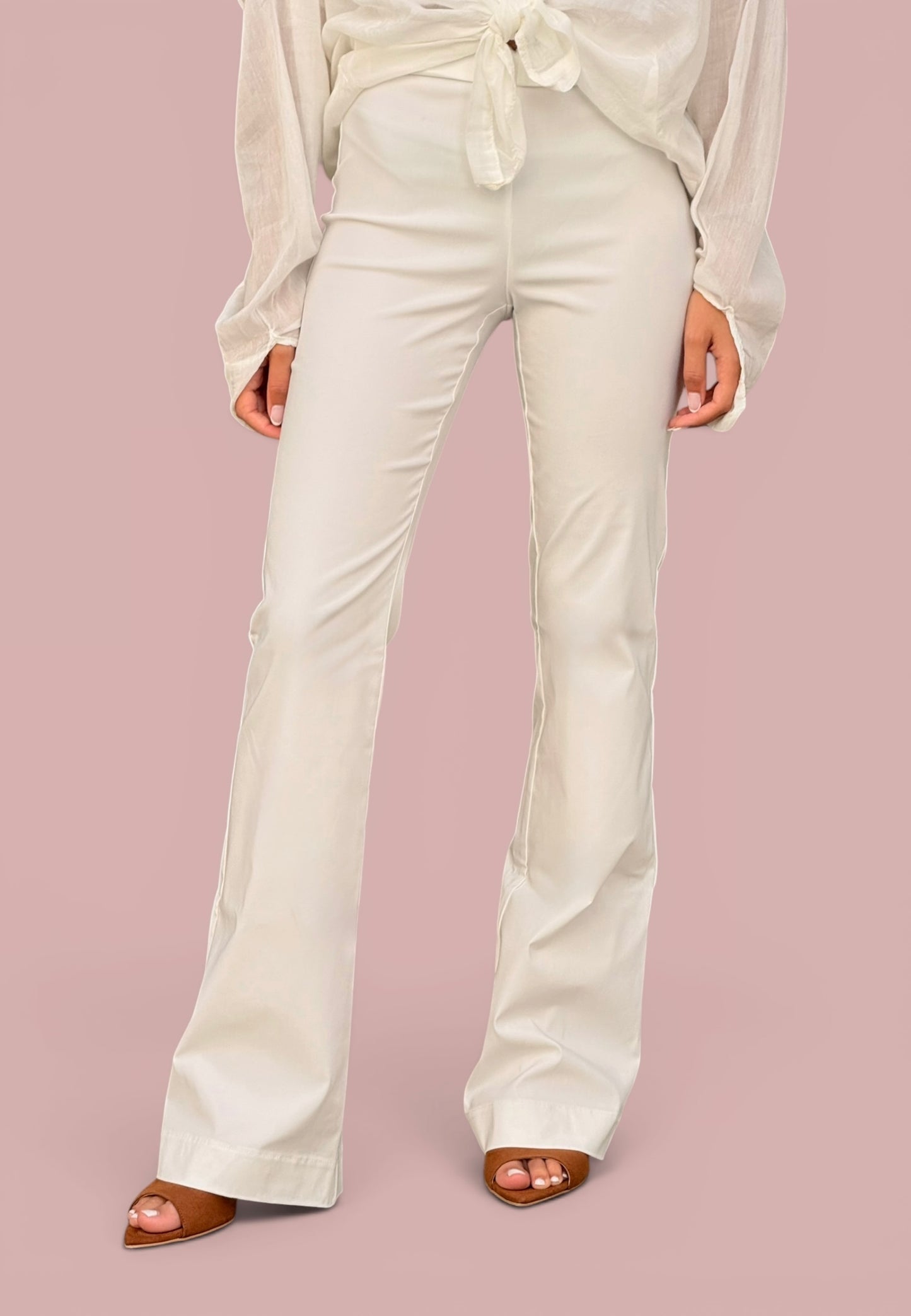 MINERVA - Pantalone Lungo Panna