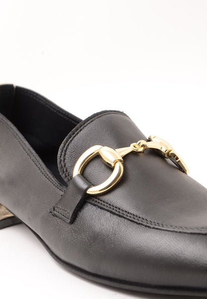 DIVINE FOLLIE - Mocassino Morsetto In Nappa Nero