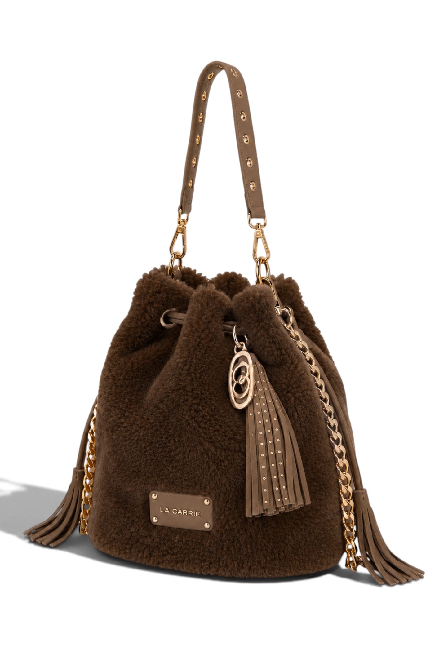 LA CARRIE - Borsa A Tracolla TEDDY ECO FUR Marrone