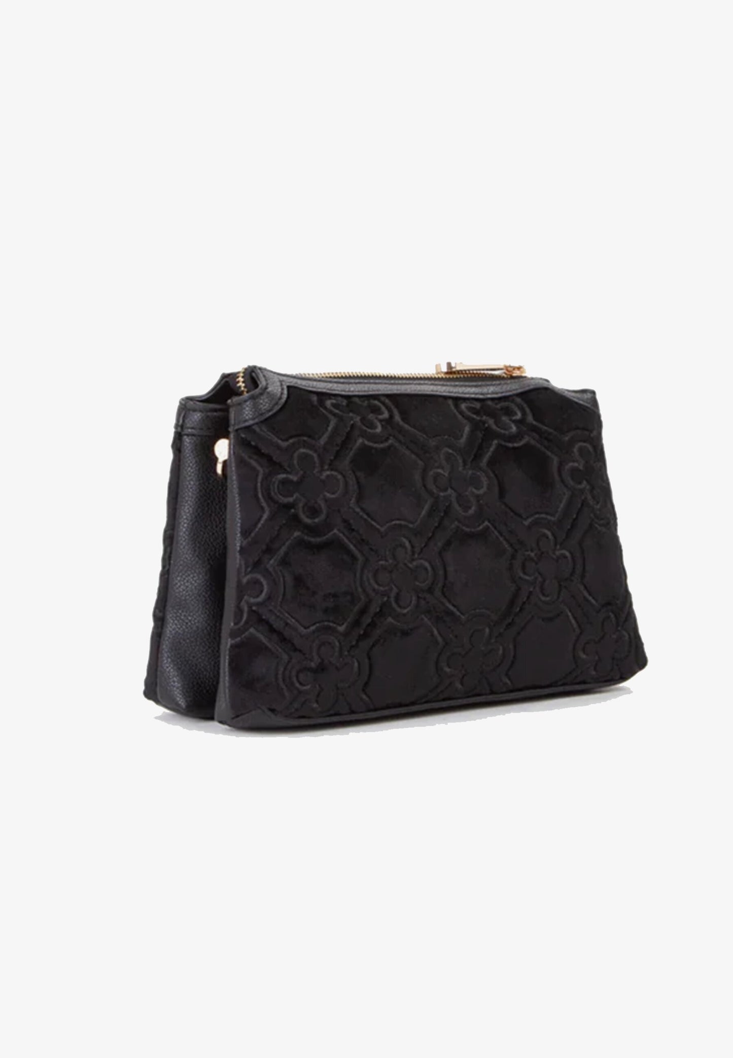 V73 - Borsa A Tracolla Velluto Nero