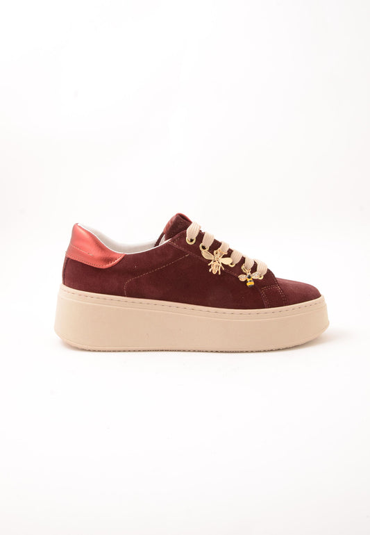 DIVINE FOLLIE - Sneakers Camoscio Bijoux Barolo