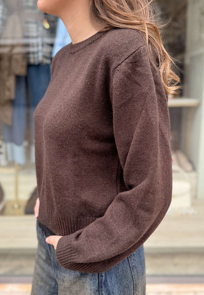 MOTEL - Pullover Lingerie Con Spallina Marrone