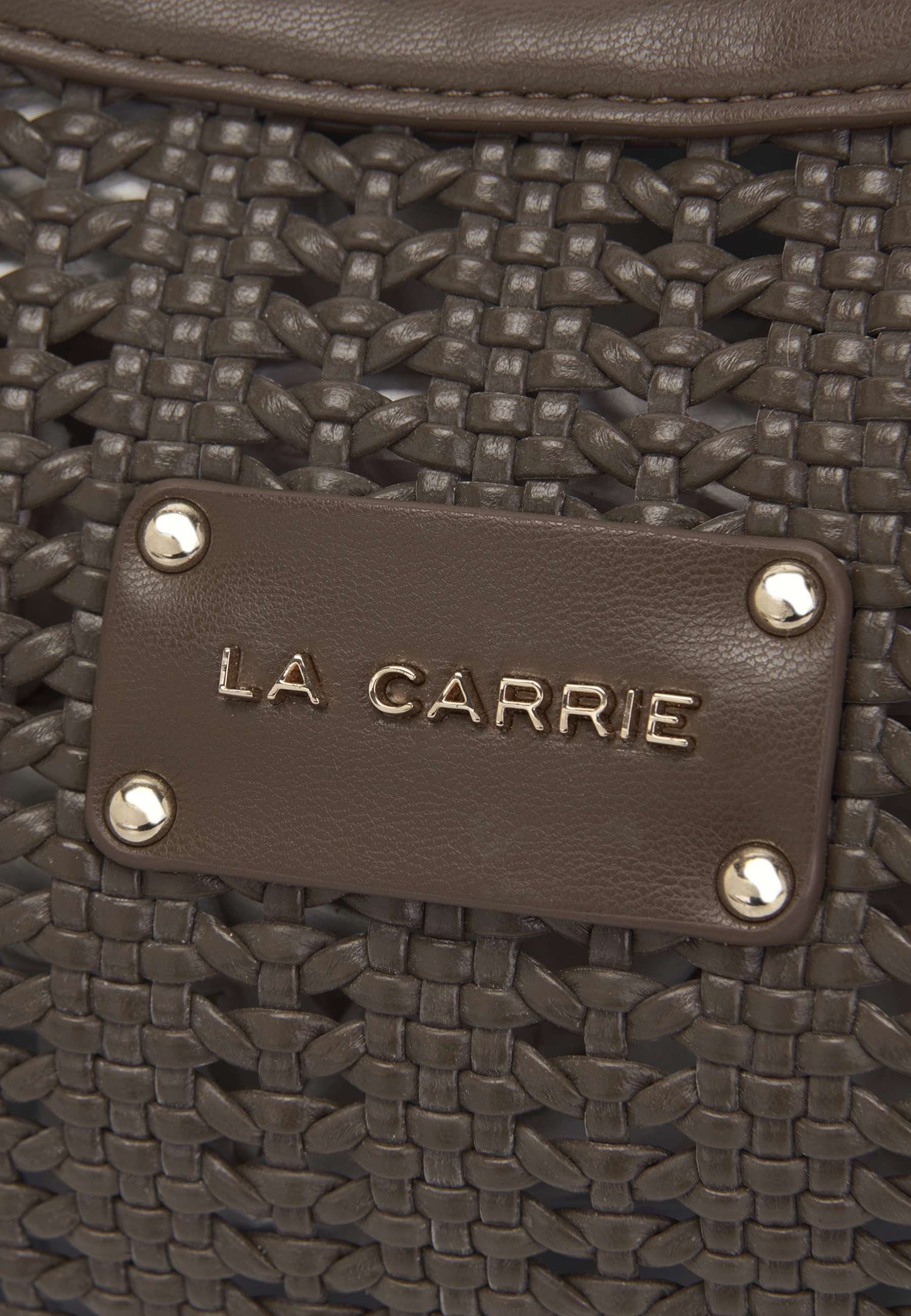 LA CARRIE - Borsa Hobo Intrecciata Marrone