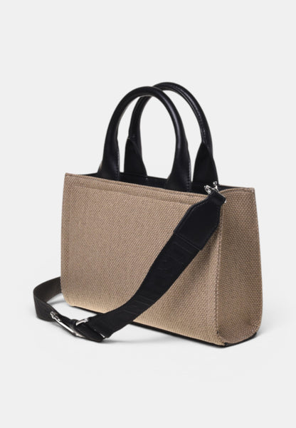 LOVE MOSCHINO - Borsa A Mano In Canvas Nero