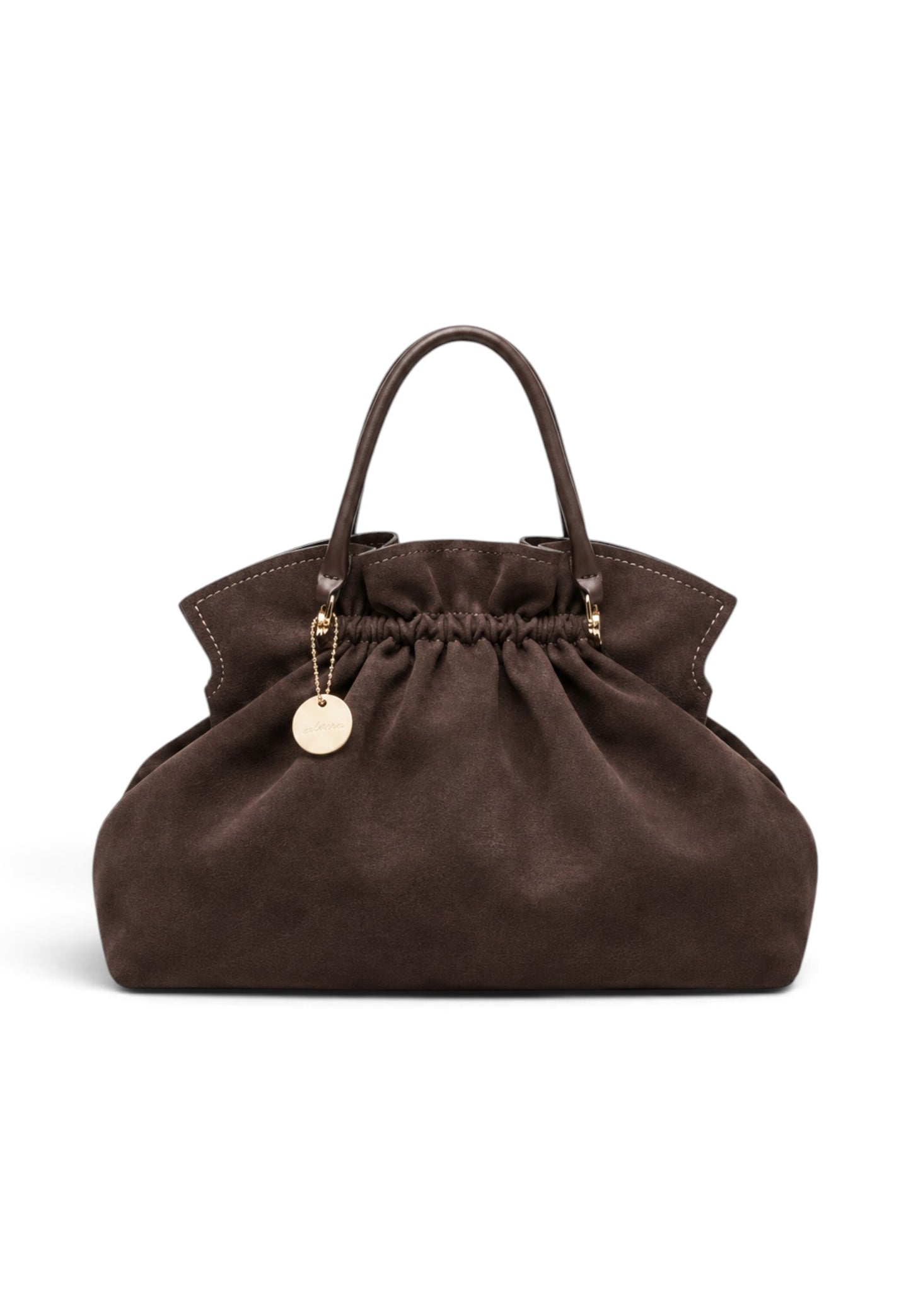 NUNZIA - Soft Bag Ecopelle Cioccolato