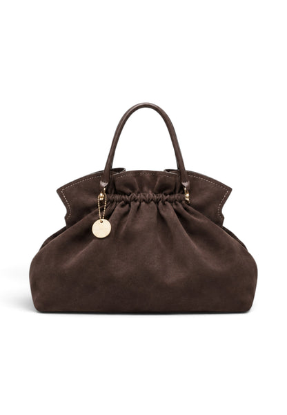 NUNZIA - Soft Bag Ecopelle Cioccolato