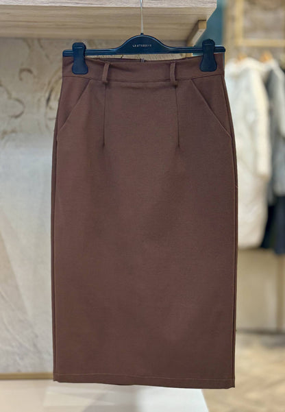 LE STREGHE - Gonna Tubino Tabacco