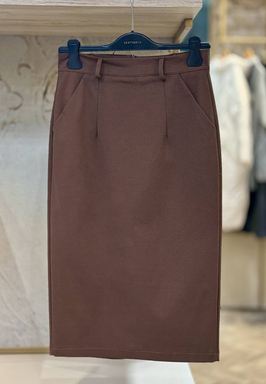 LE STREGHE - Gonna Tubino Tabacco