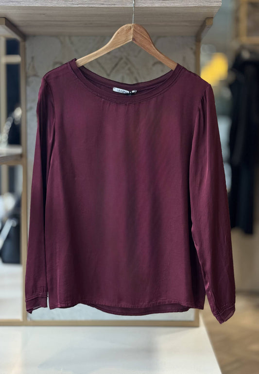 LE STREGHE - Blusa In Viscosa Bordeaux