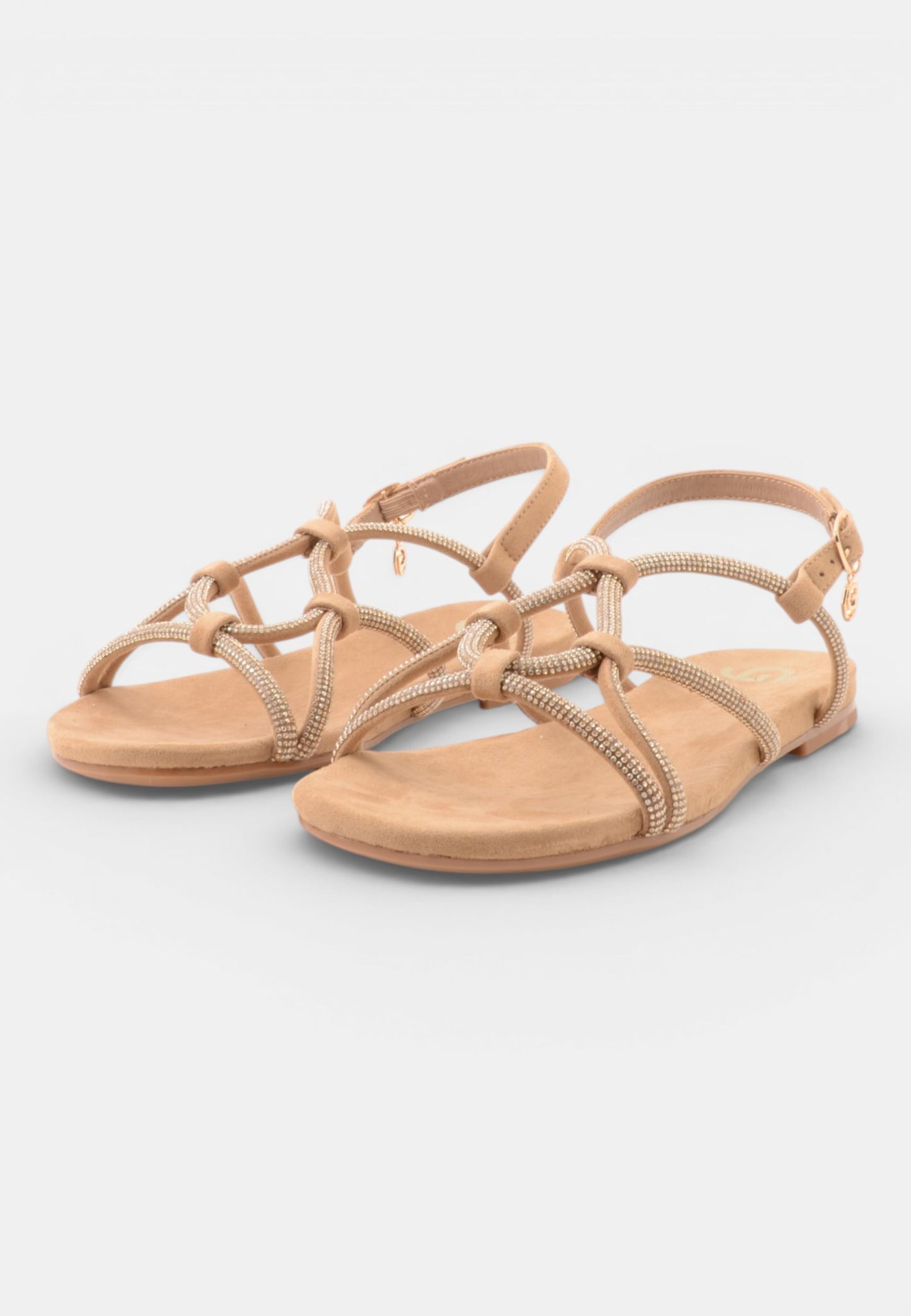 GOLD&GOLD - Sandalo Multi strass Oro