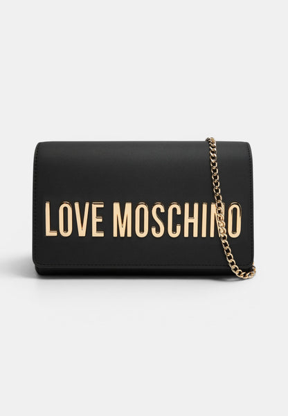 LOVE MOSCHINO - Borsetta A Tracolla Lettering Nero