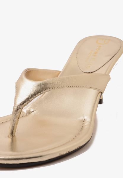 DIVINE FOLLIE - Sandalo Infradito Platino