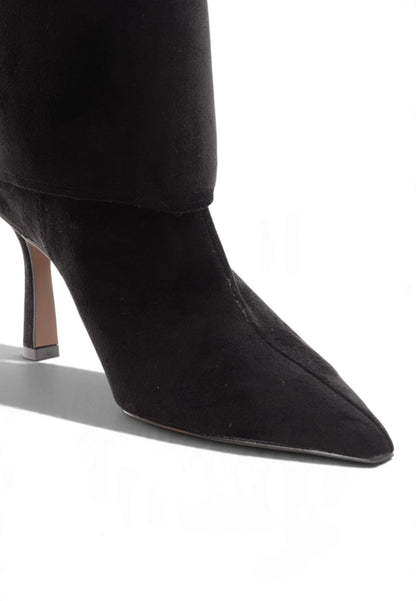 DIVINE FOLLIE - Stivale Modulare In Camoscio Nero