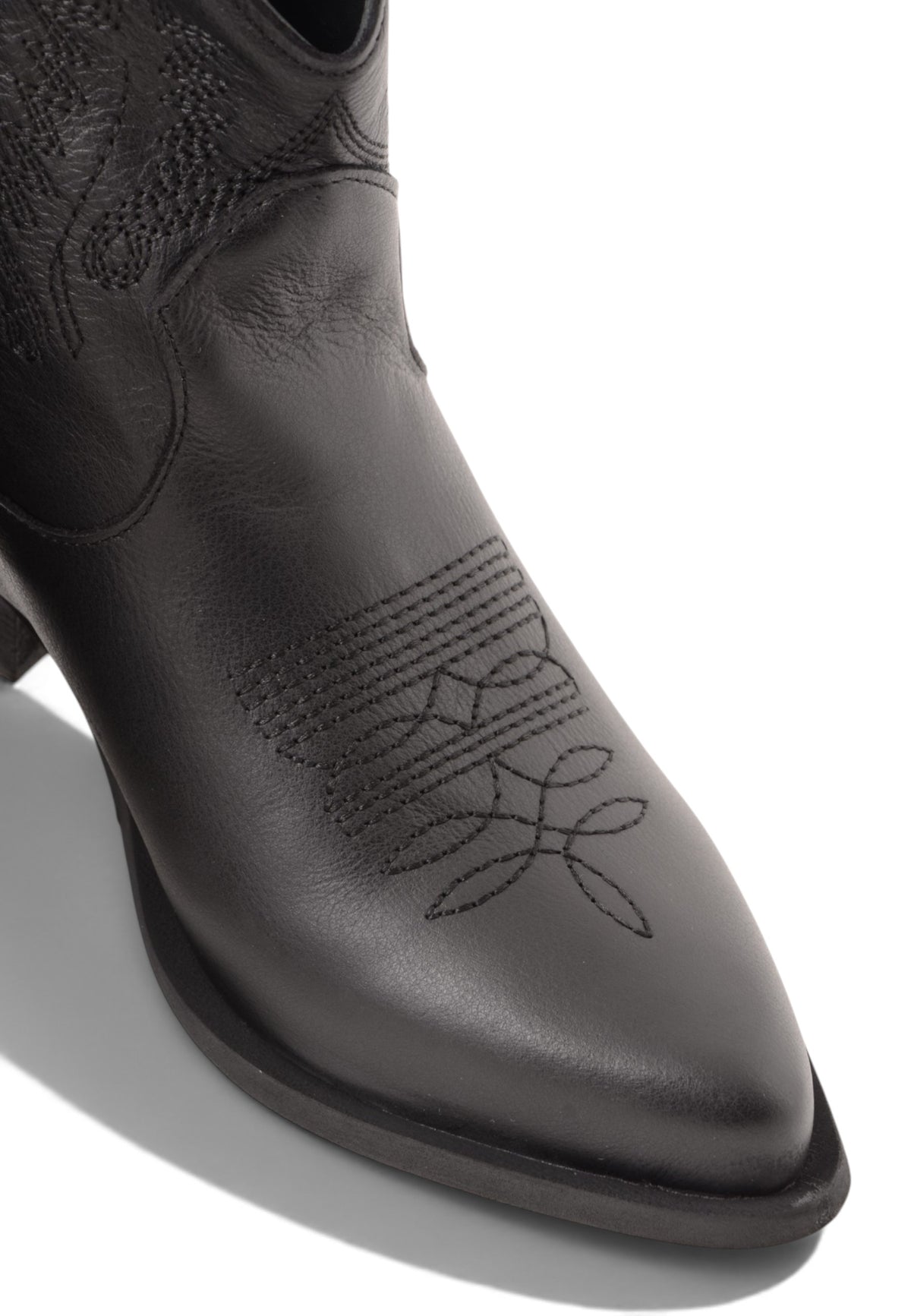 DIVINE FOLLIE - Stivaletti Camperos Con Ricami Nero