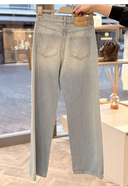 MARYLEY - Jeans Flair Denim Chiaro