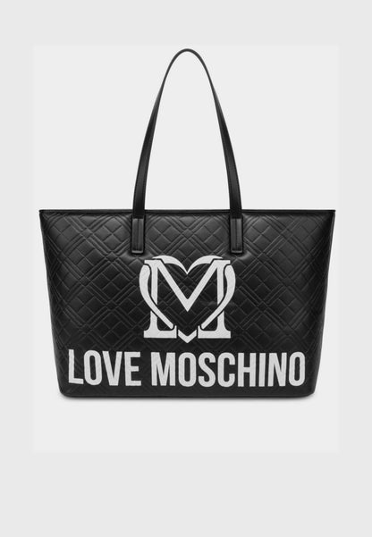 LOVE MOSCHINO - Borsa A Spalla Quilt Nero