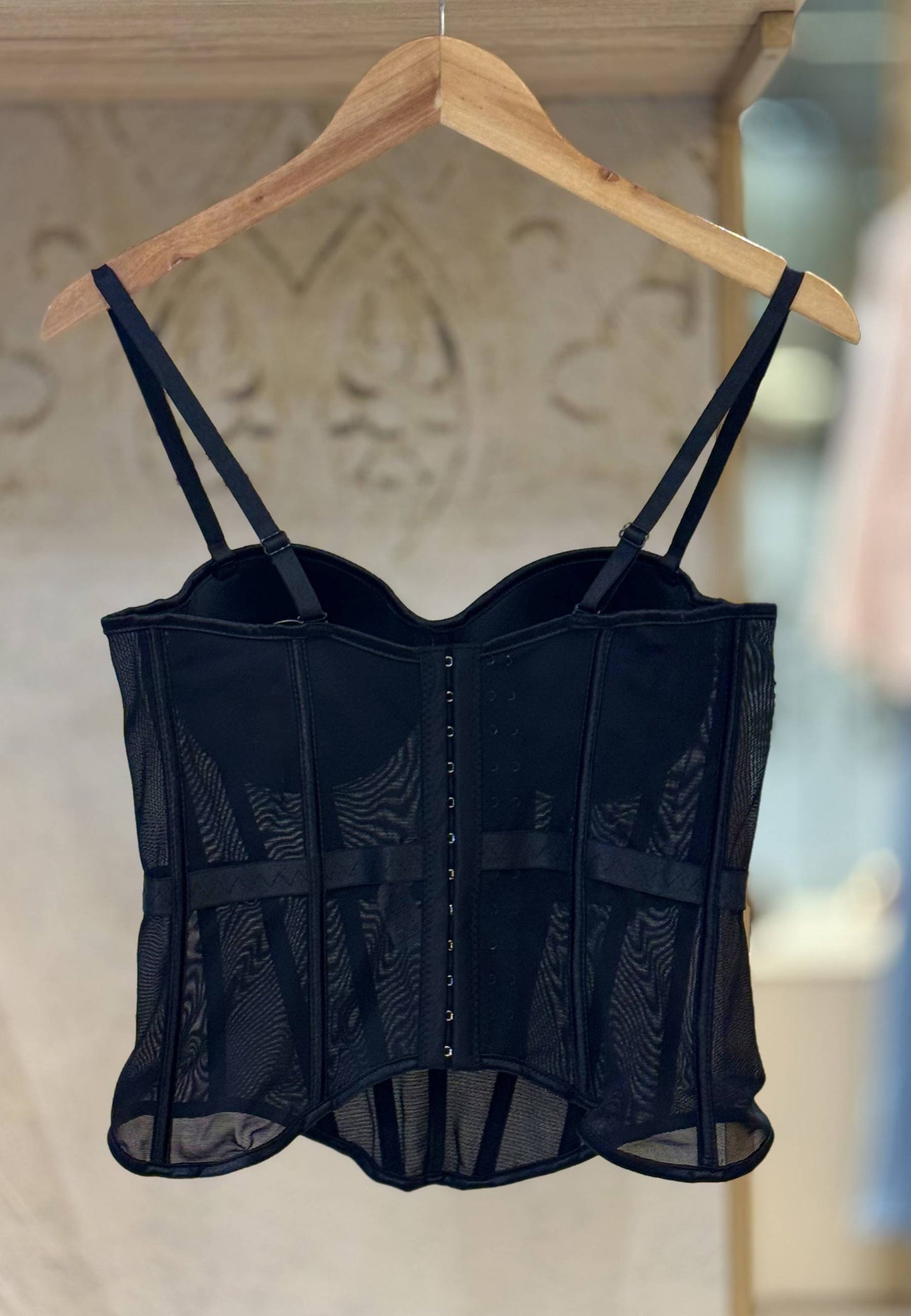 NUNZIA - Corsetto Bustier Nero