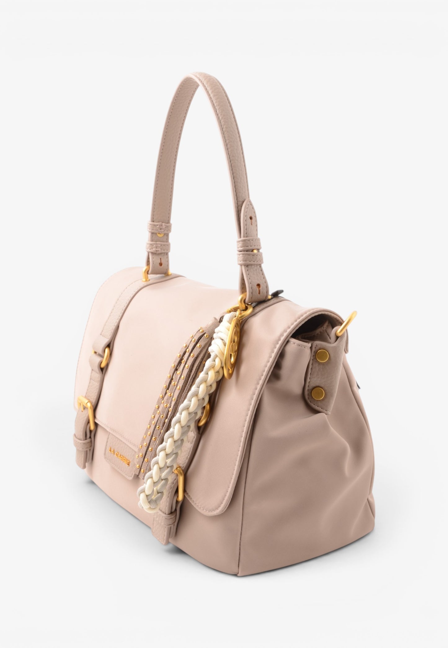 LA CARRIE - Shopping Bag DARK NYLON Taupe
