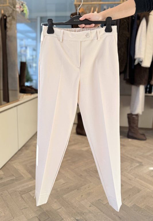 LE STREGHE - Pantalone Spacco Laterale Avorio