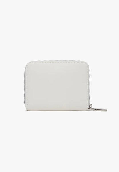 LOVE MOSCHINO - Portafoglio Zip Around Nuance Piccolo Bianco