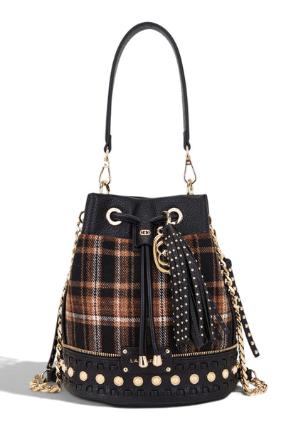 LA CARRIE - Borsa A Secchiello SCOTTISH Marrone