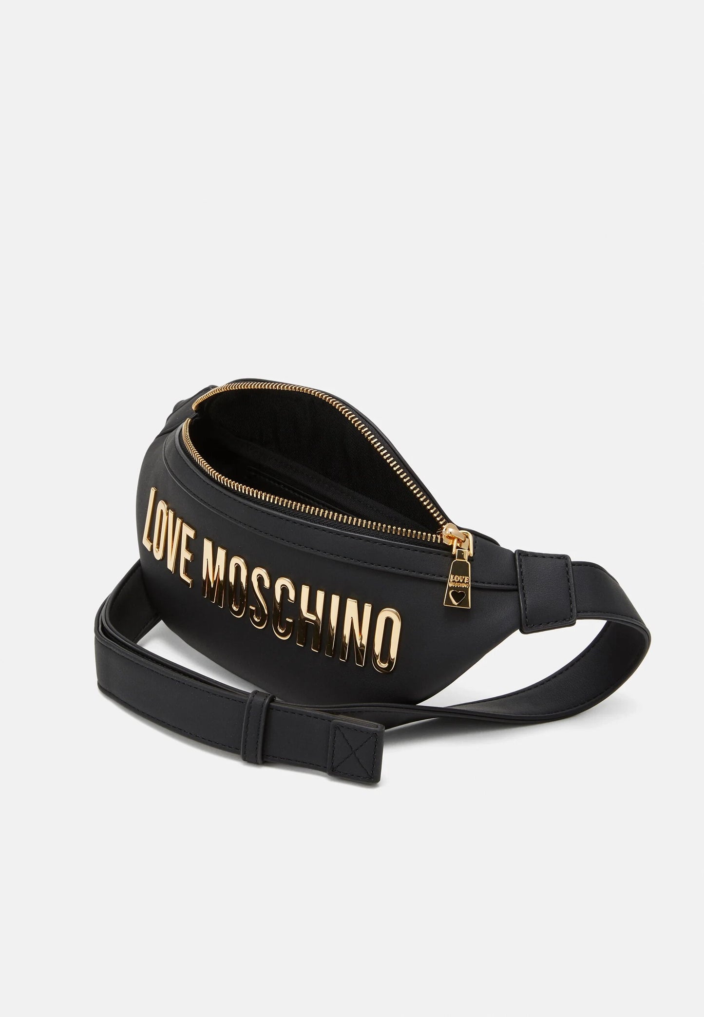 LOVE MOSCHINO – Schwarze Gürteltasche mit Schriftzug