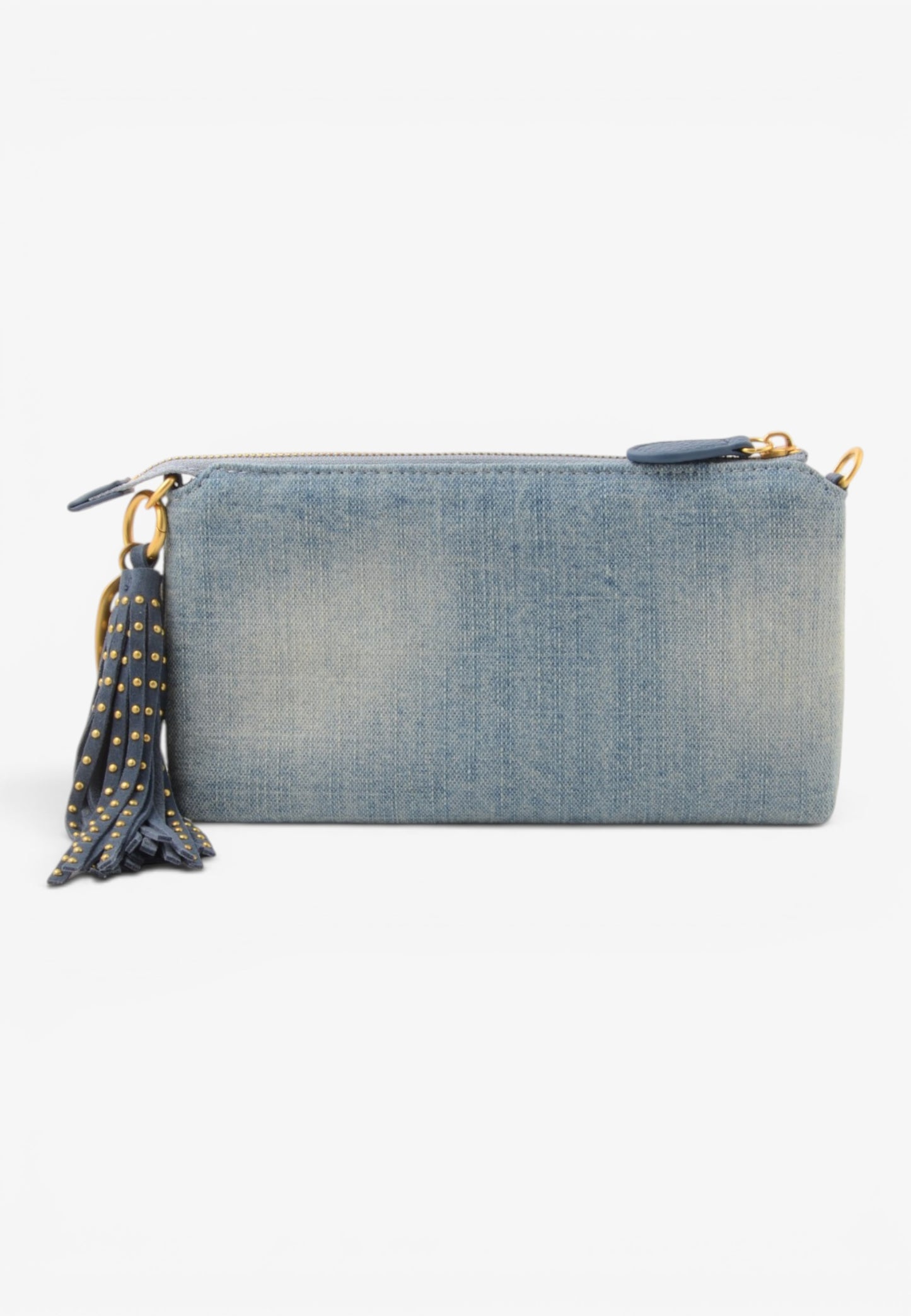 LA CARRIE - Portafoglio Pochette Strass Andromeda CANVAS Jeans
